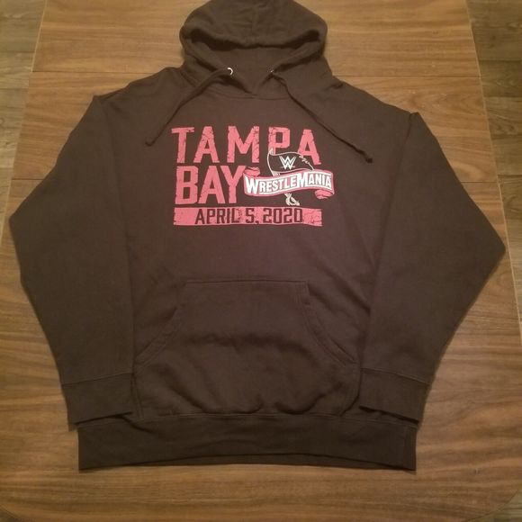 WWE Other - Wrestlemania Hoodie 2020 Tampa Bay Size XL Sweatshirt WWE Wrestling Black